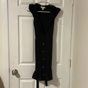 Monteau Los Angeles S Black button up dress